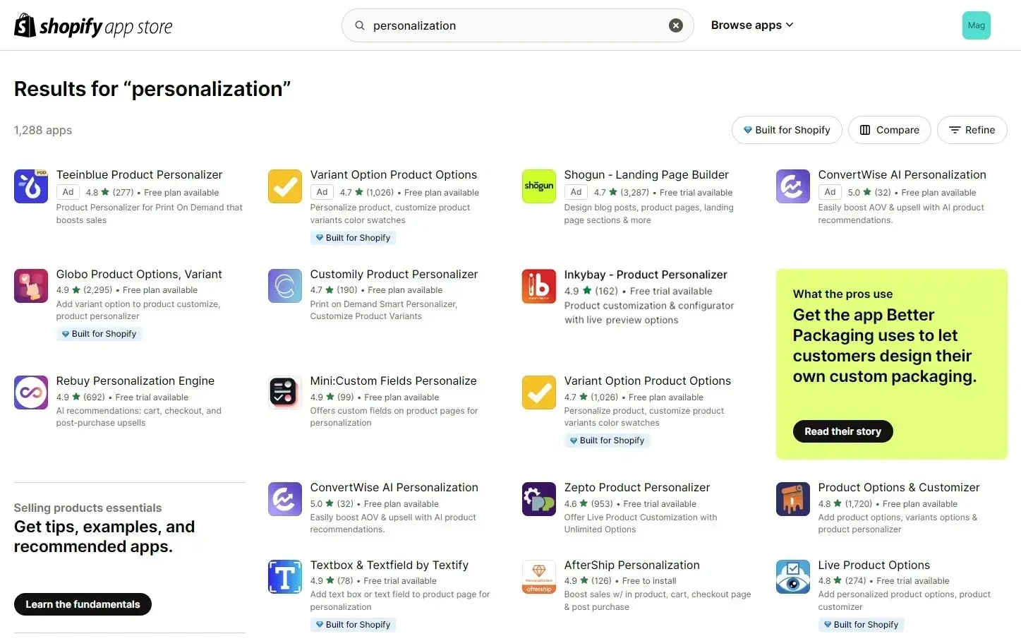 personalization-on-shopify-apps