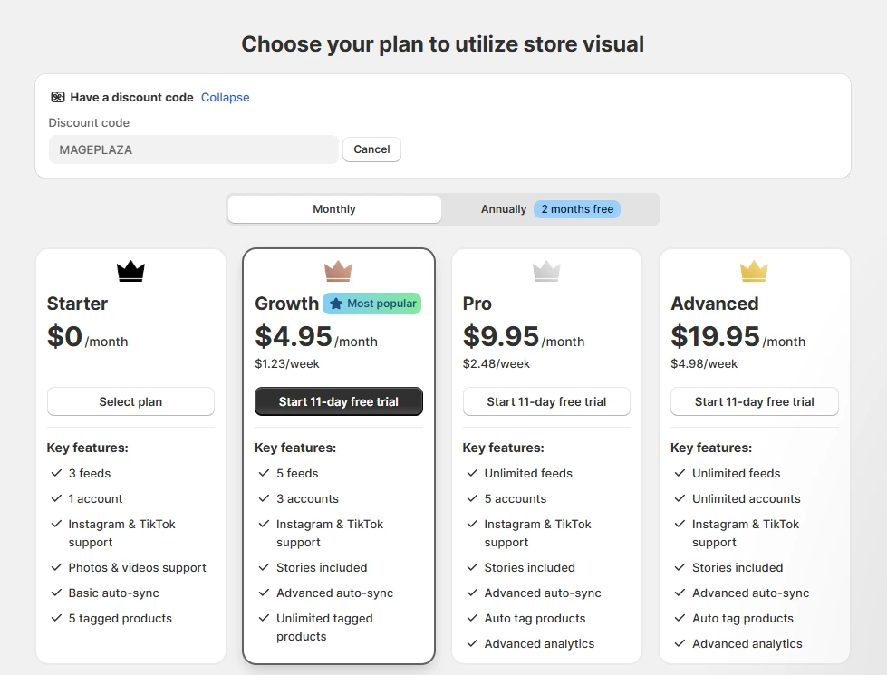 add instagram feed shopify store