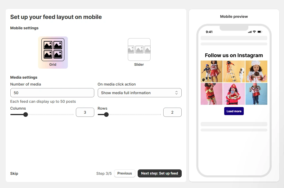 add instagram feed shopify store
