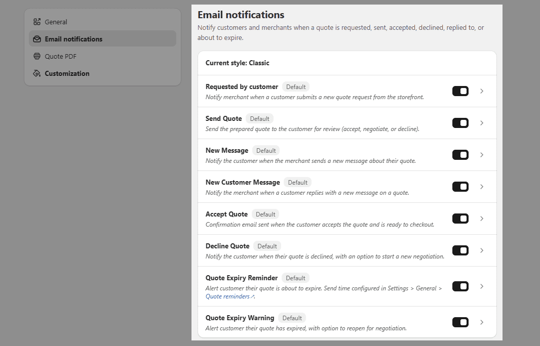 View 8 email notifications