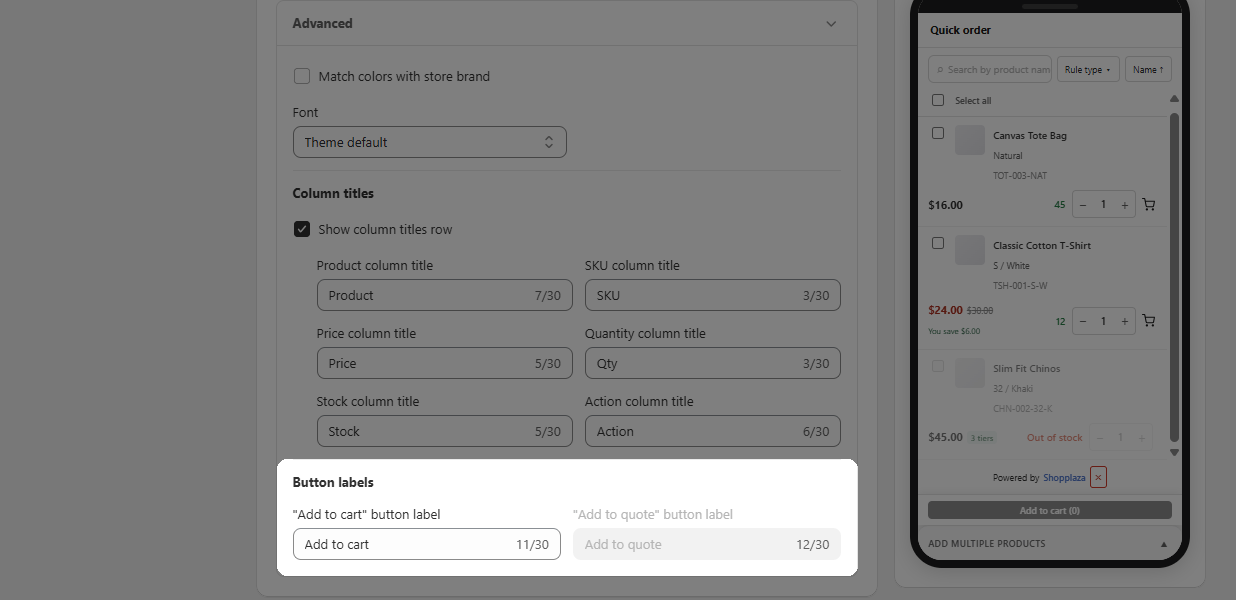 Customize Add to cart button