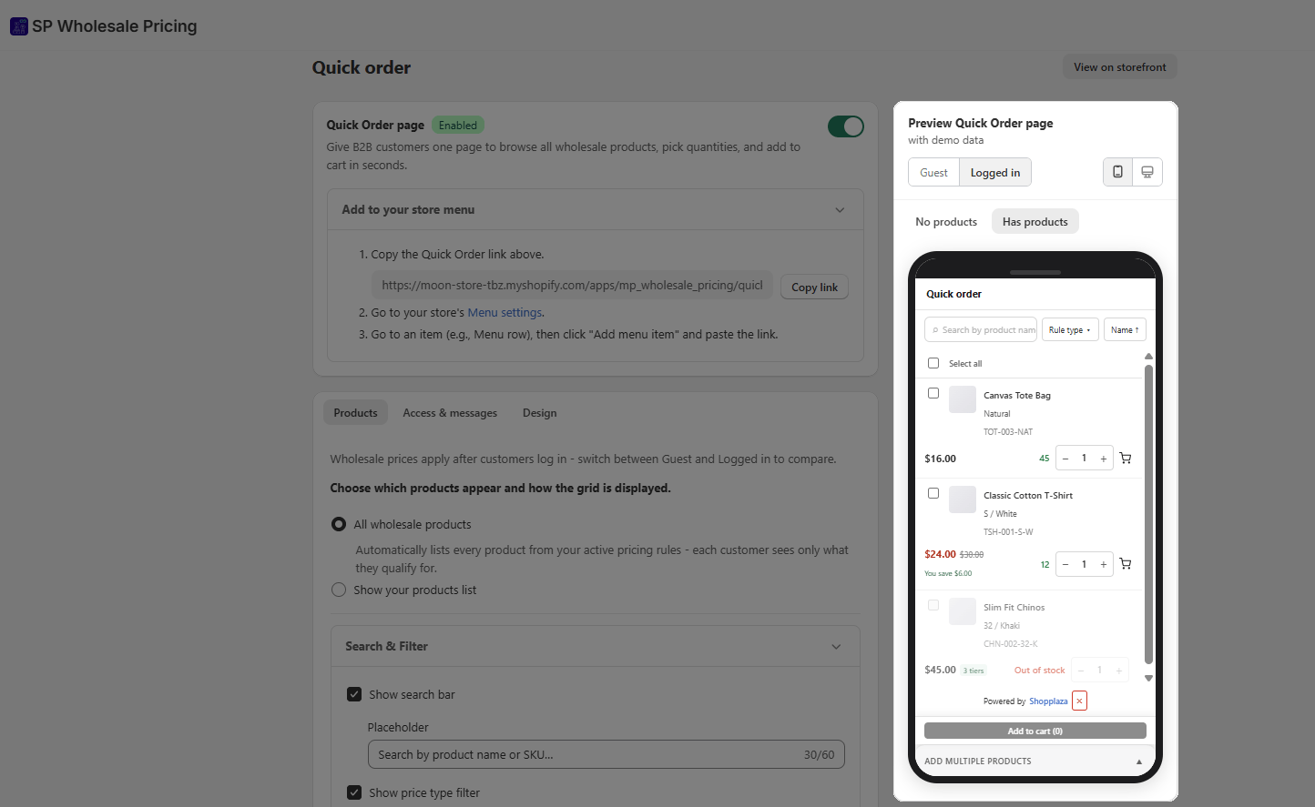 Use the preview panel to view the results