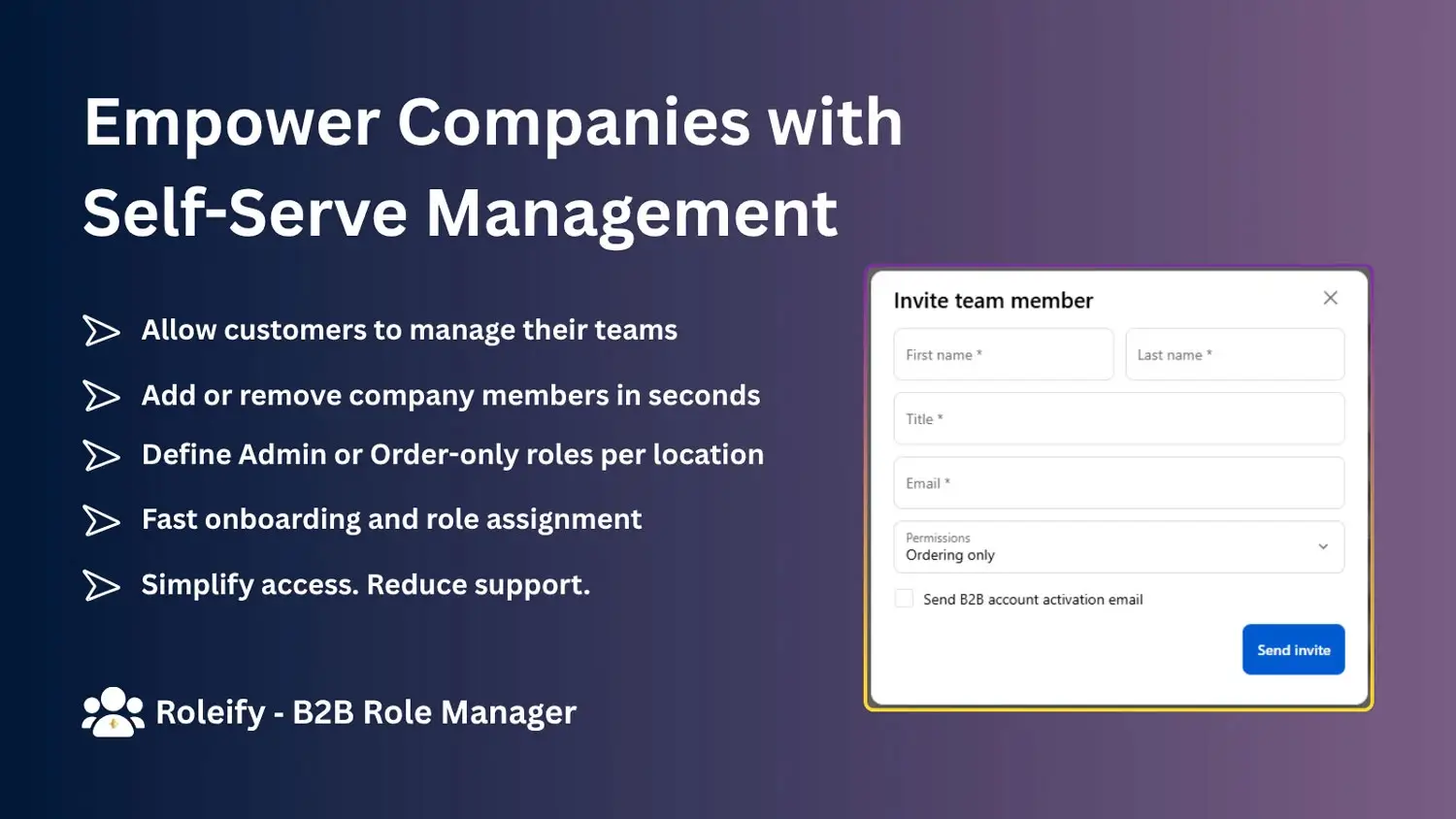 Roleify ‑ B2B Role Manager