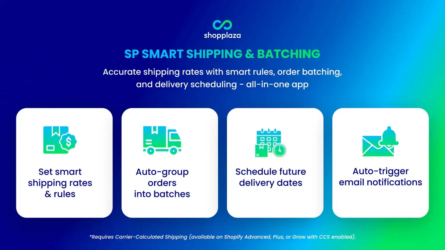 SP Smart Shipping & Batching by Shopplaza B2B