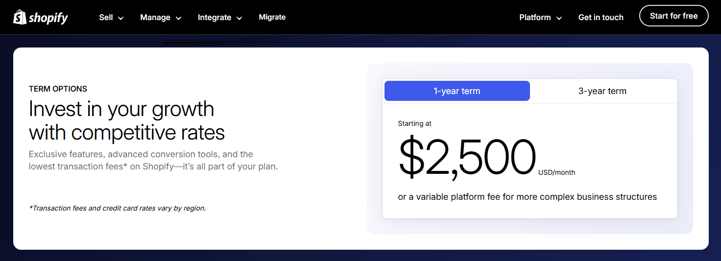 Shopify B2B pricing on Shopify Plus