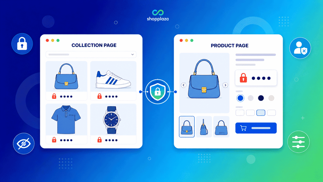 Prices hidden on product and collection page