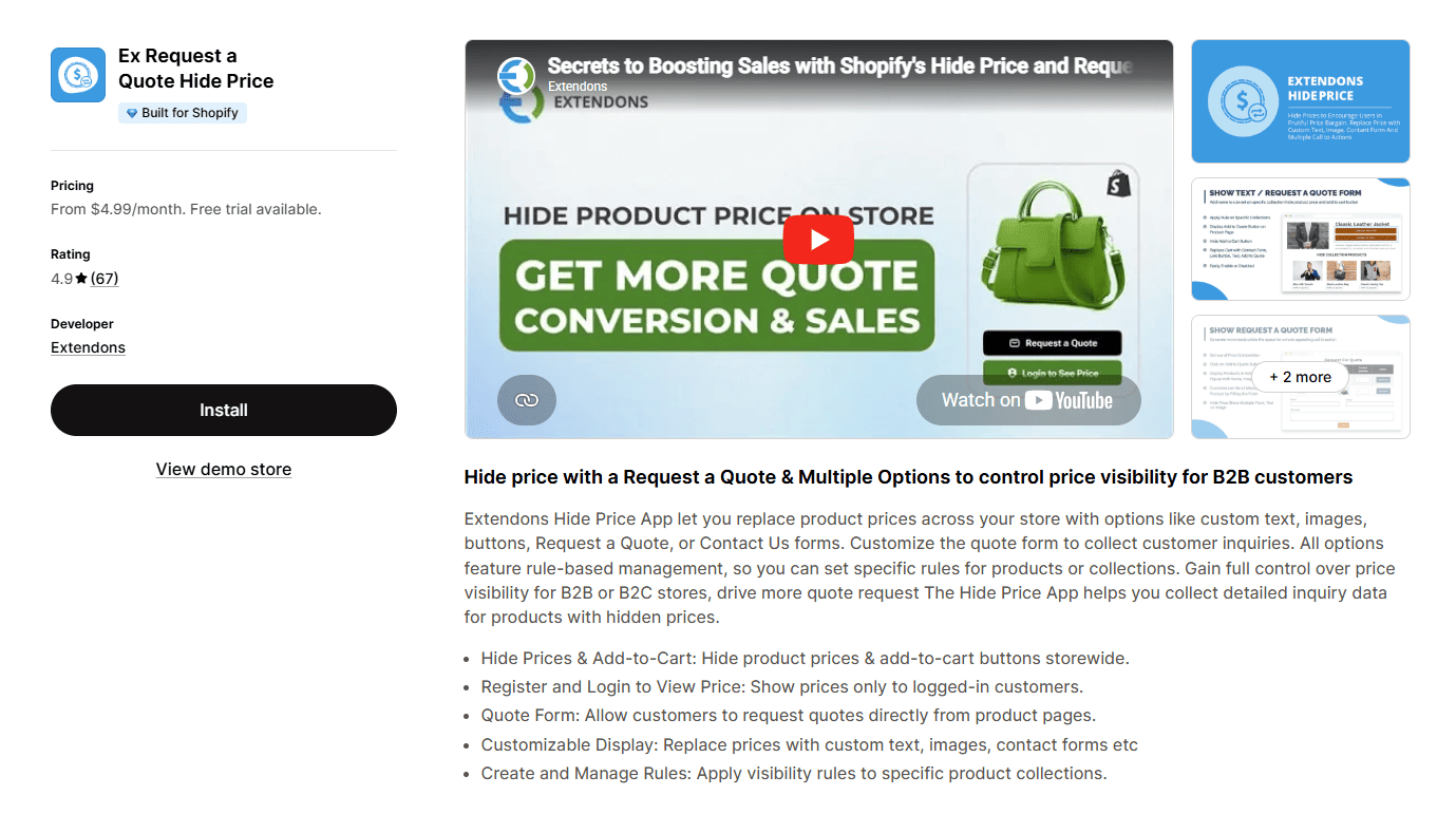 Ex Request a Quote