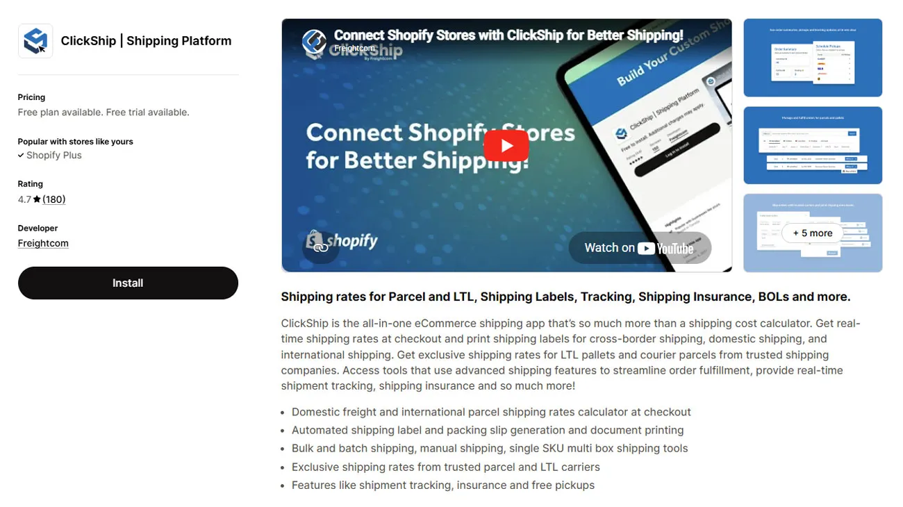ClickShip - Shipping Platform