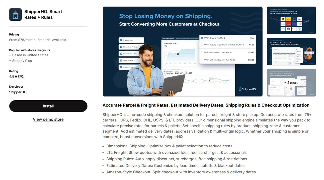 ShipperHQ: Smart Rates + Rules