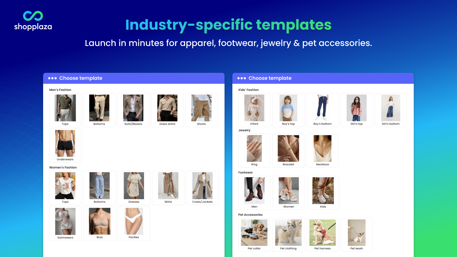template size chart