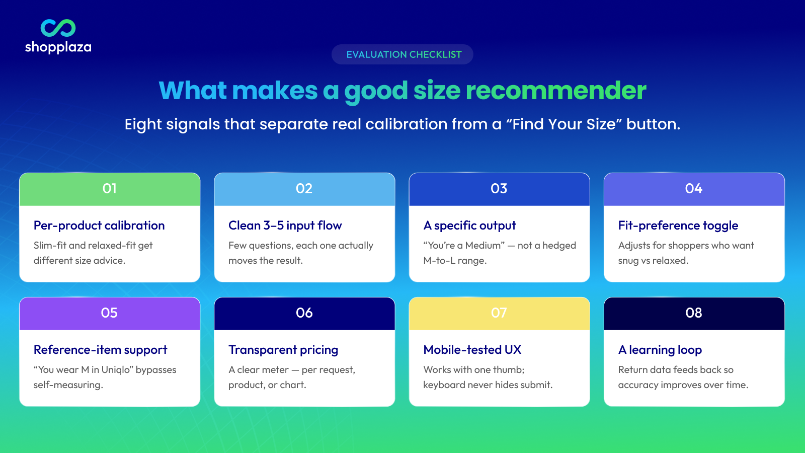 what makes a good smart size recommender