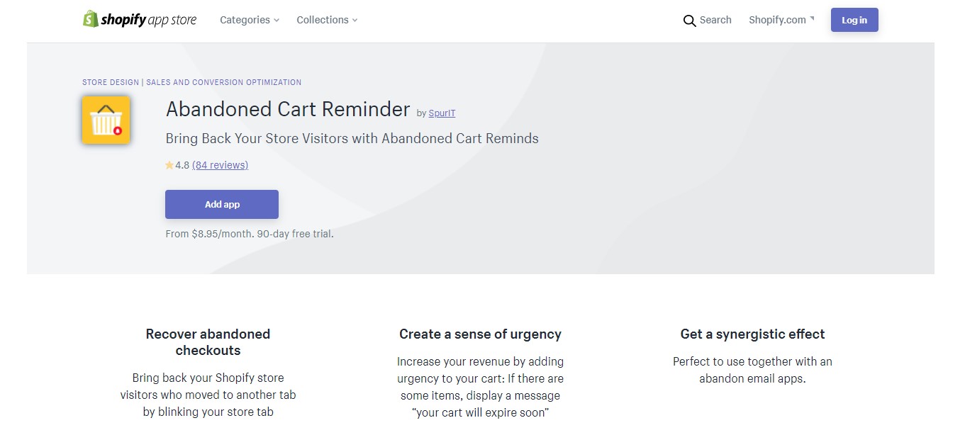 Abandoned Cart Reminder by SpurIT