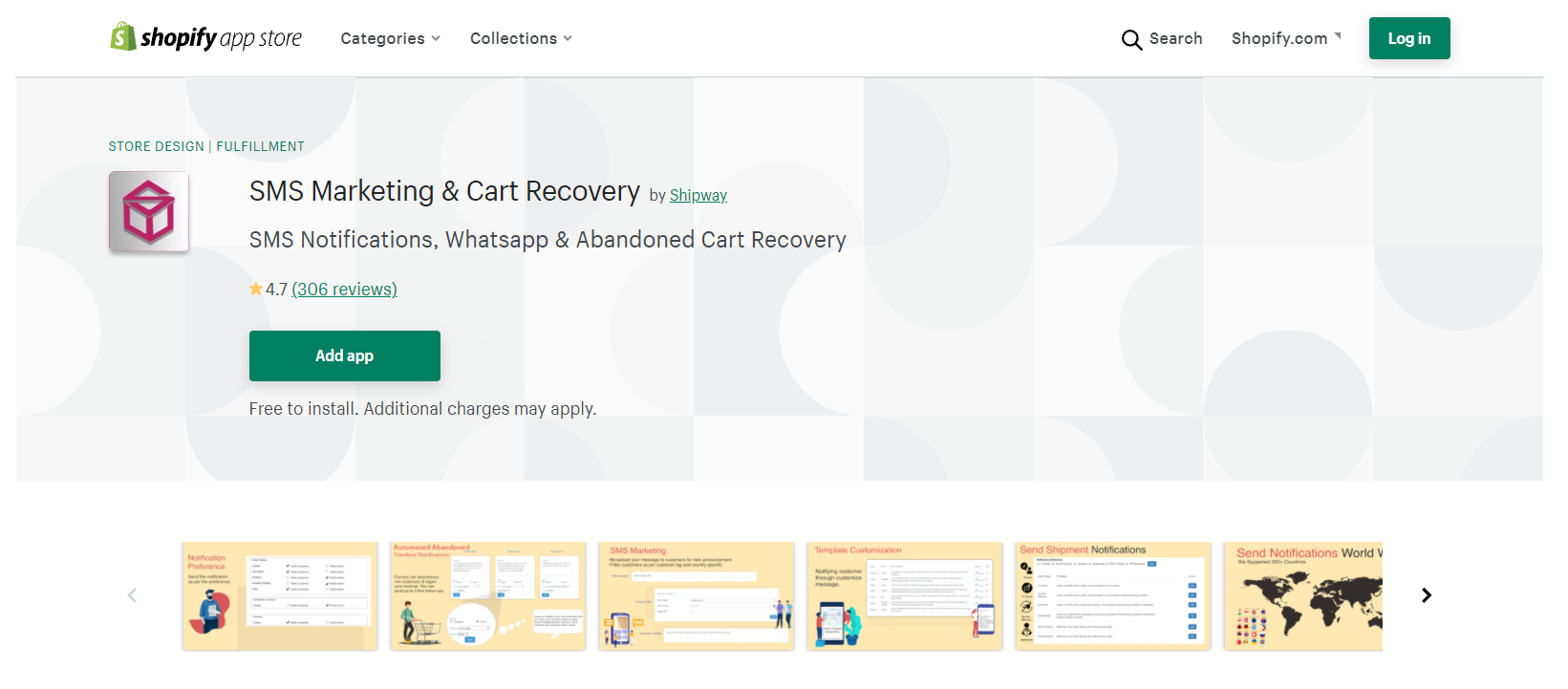 SMS Marketing & Cart Recovery by Shipway