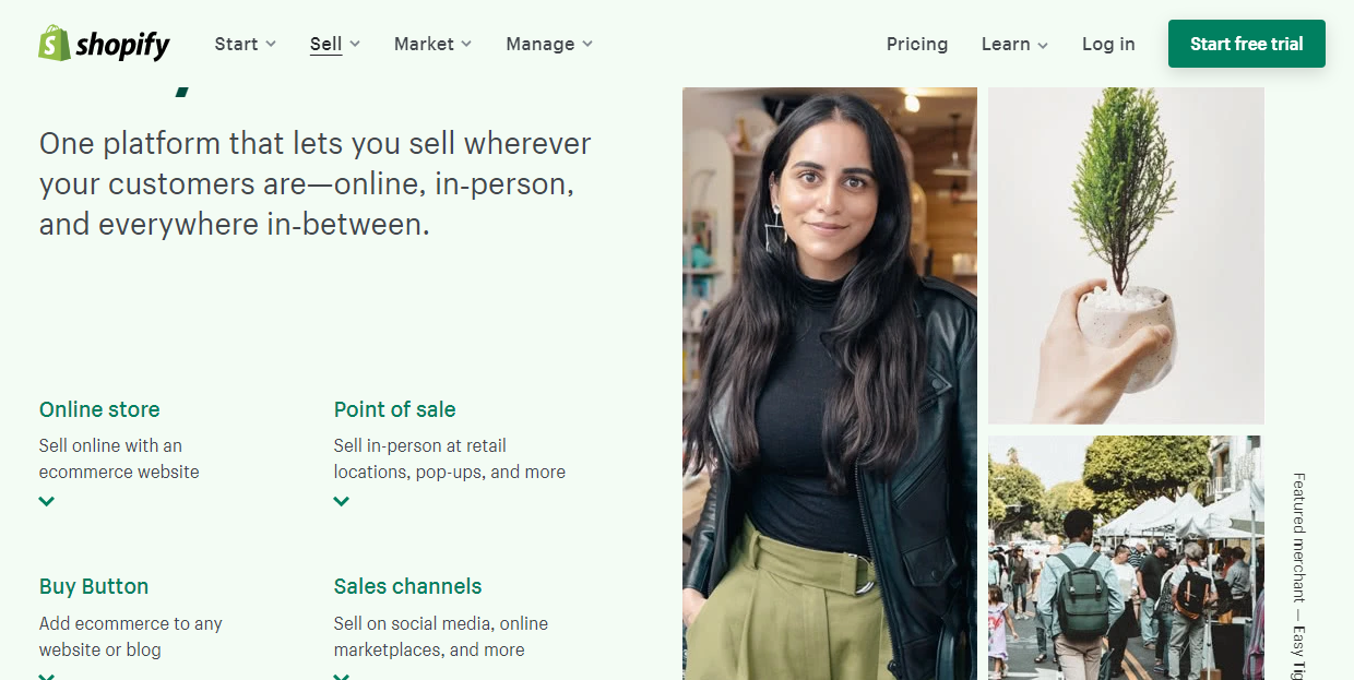 Shopify sells products on multi-channels