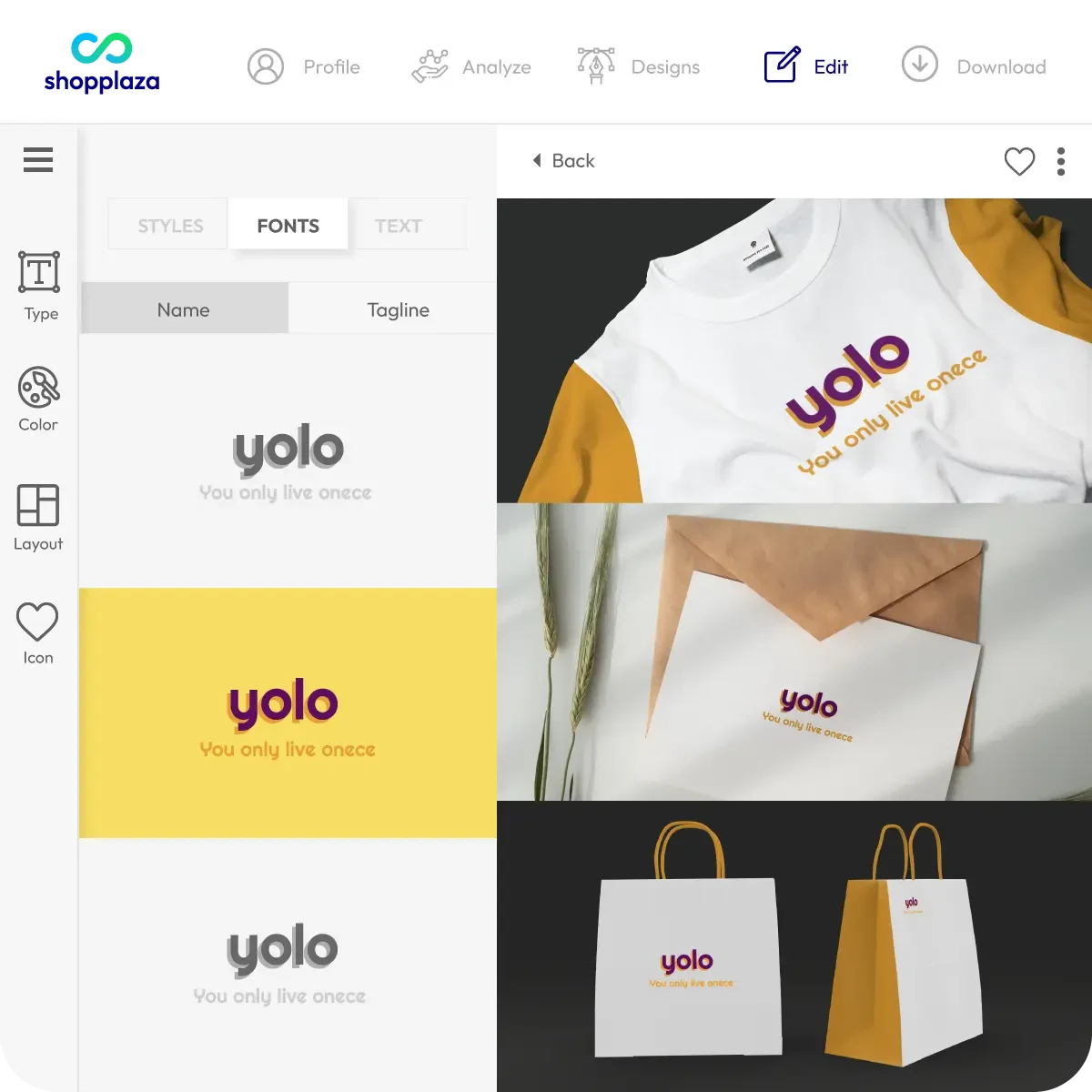 Create branding for your Shopify store